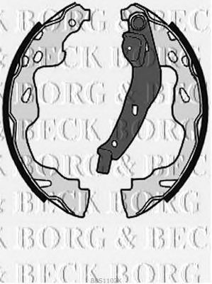 BORG & BECK bbs1102k -  Комплект тормозных колодок
